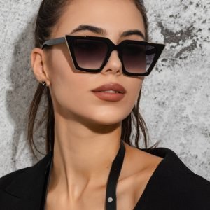 Black Cat Eye Sunglasses for Girls & Women