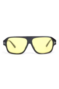 Bold Yellow Rectangular Sunglasses