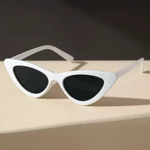 Classic White Cat Eye Sunglasses