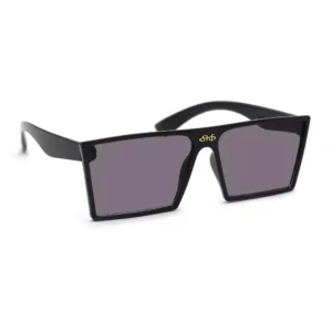 Square Shape Unisex Black Sunglasses